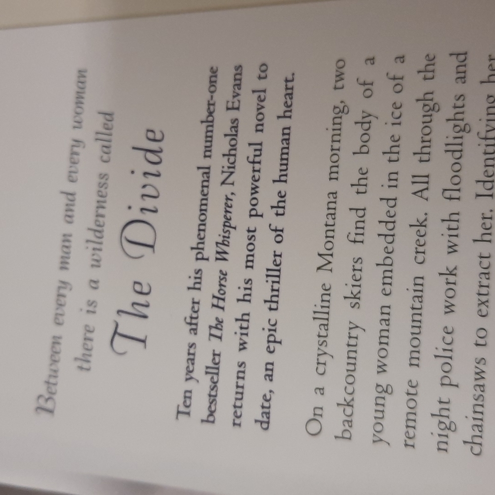 The divide by Nicholas Evans Author of the Horse Whisperer - Picture 3 of 6